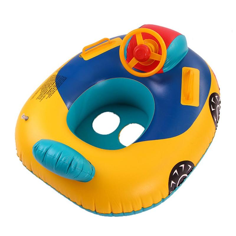 Inflatable swimming rings Cartoon Cars Seat PVC Swimming Ring Baby Toddler Inflatable Pool Float Funny Water Aid Trainer-ebowsos