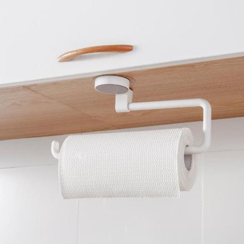 Iron Kitchen Tissue Holder Lightweight and Delicate Environmental Exquisite Bathroom Roll Paper Storage Rack Stand Organizer - ebowsos