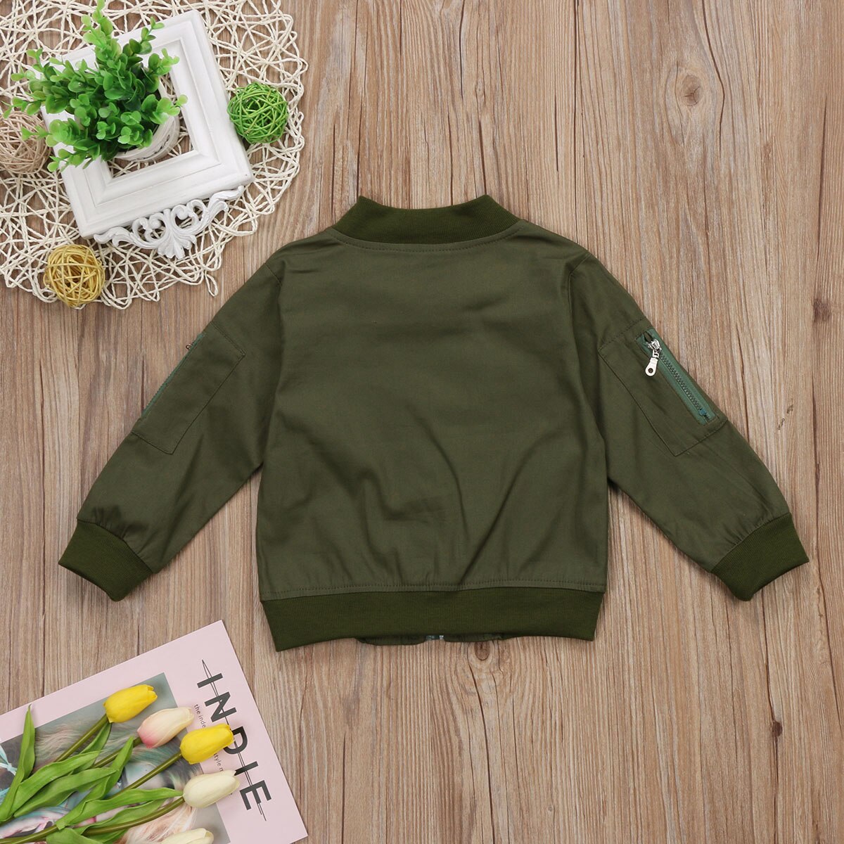 Jacket Coat  Kids Camouflage Zipper Sweatshirt Toddler baby Girls Long Sleeve Jacket Tops Outfits Clothes Outwear - ebowsos