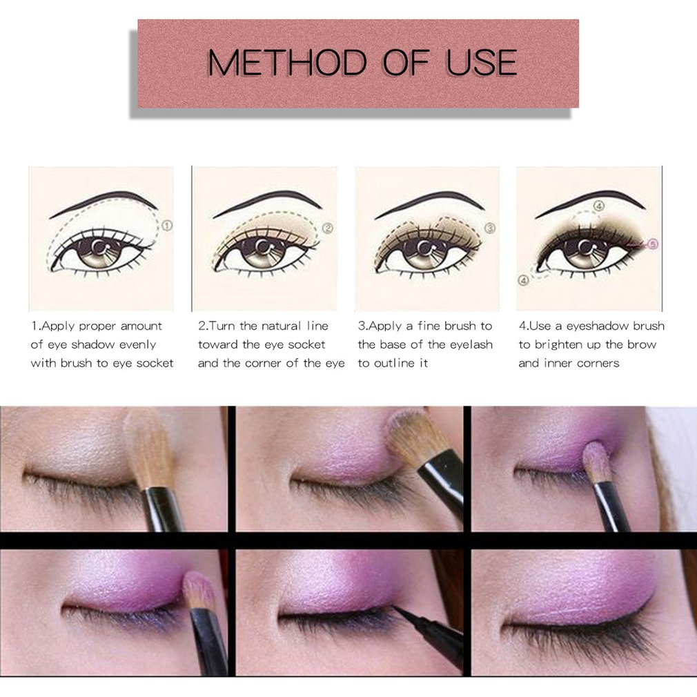 KIMUSE Eye Shadow Palette Matte Glitter Makeup Shimmer Eyeshadow Kit - ebowsos