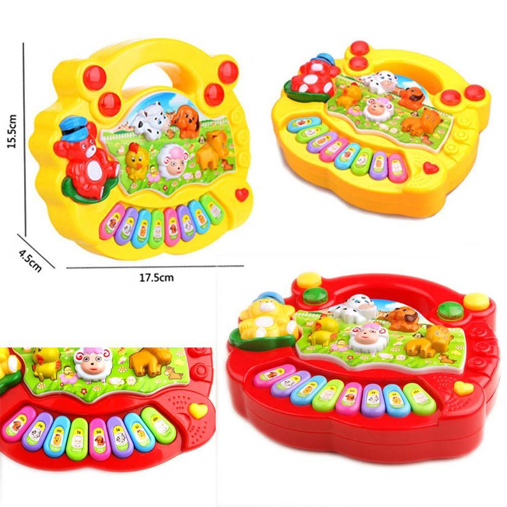 Keyboard Music Toys Musique Enfant Baby Kids Animal Farm Baby Piano Sound Development Educational Musical Instrument-ebowsos