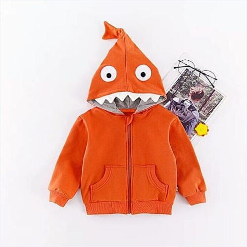 Kid Boy Girl Hooded Tops Coat Jacket Hoodie Baby Outerwear Sweatshirt - ebowsos