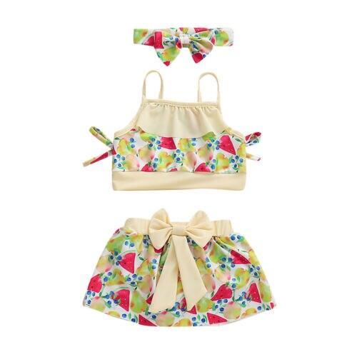 Kids Baby Girl Bikini Set Swimming Clothes Swimsuit Swimwear Bathing Suit - ebowsos