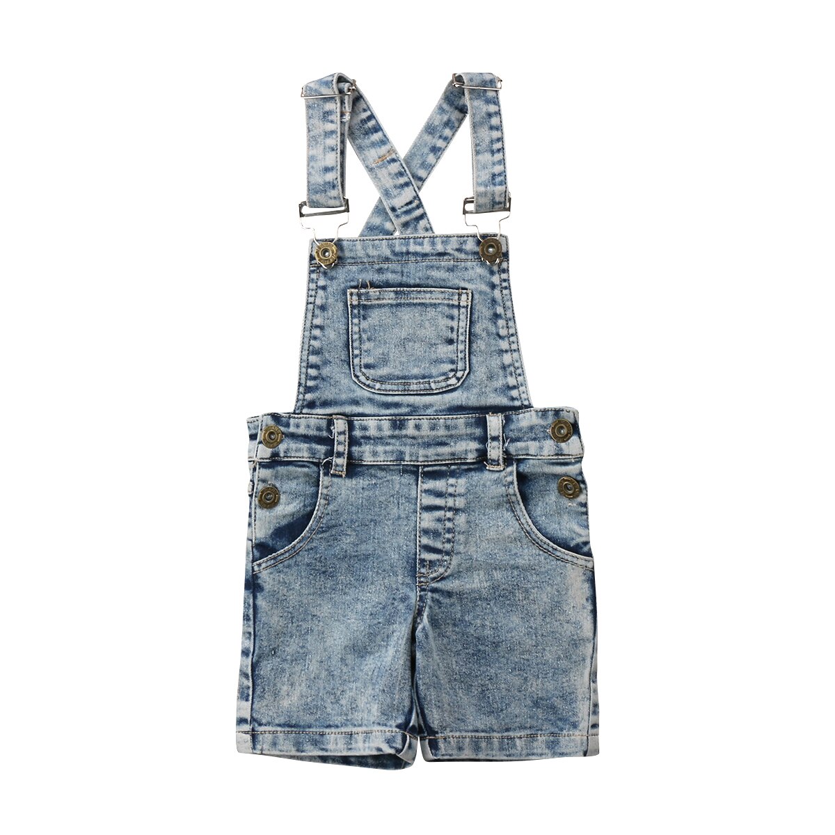 Kids Baby Girl Boy Deinm Overalls Bib Romper Outfits Clothes Summer Kid Clothing - ebowsos