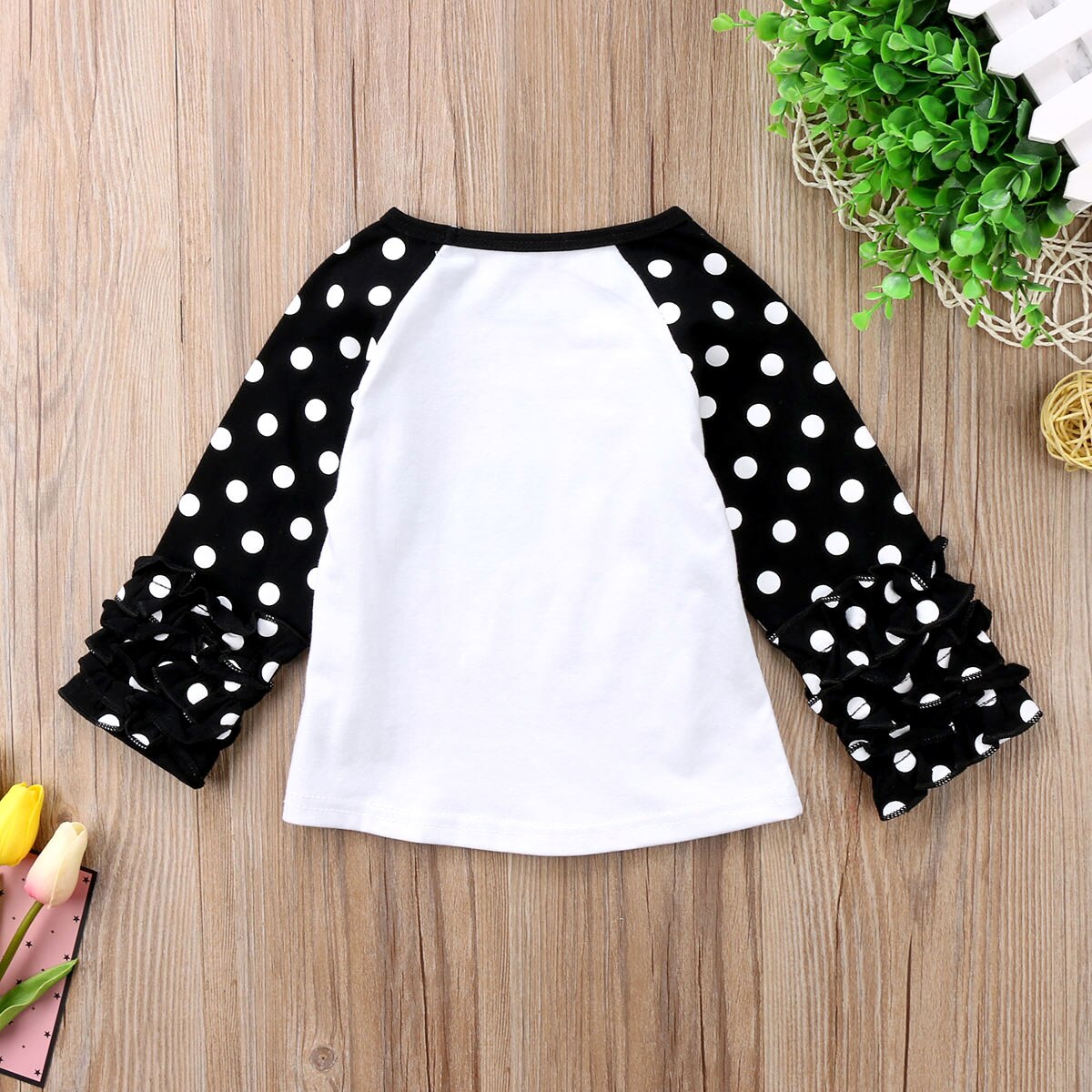 Kids Baby Girl Long Sleeve T-Shirt For mouse pattern Autumn Christmas Cotton Tops Clothes Blouse 1-6Y - ebowsos