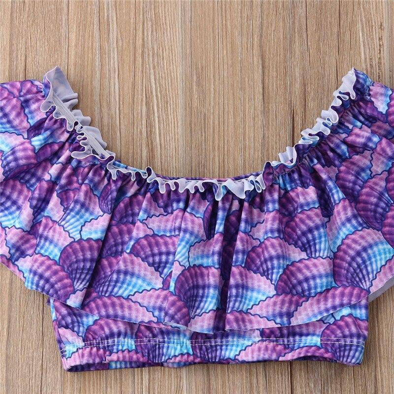 Kids Baby Girls Swimwear Ruffle Top Bikini Tankini Swimsuit Swimming Costume 2-7Y - ebowsos