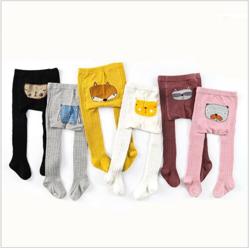 Kids Baby Infant Girl Leggings Cotton Warm Pantyhose Cotton Long Leg Cute Animals Tights Autumn Winter Baby Girl 0-4T - ebowsos