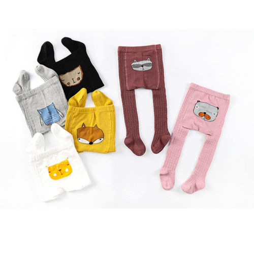 Kids Baby Infant Girl Leggings Cotton Warm Pantyhose Cotton Long Leg Cute Animals Tights Autumn Winter Baby Girl 0-4T - ebowsos