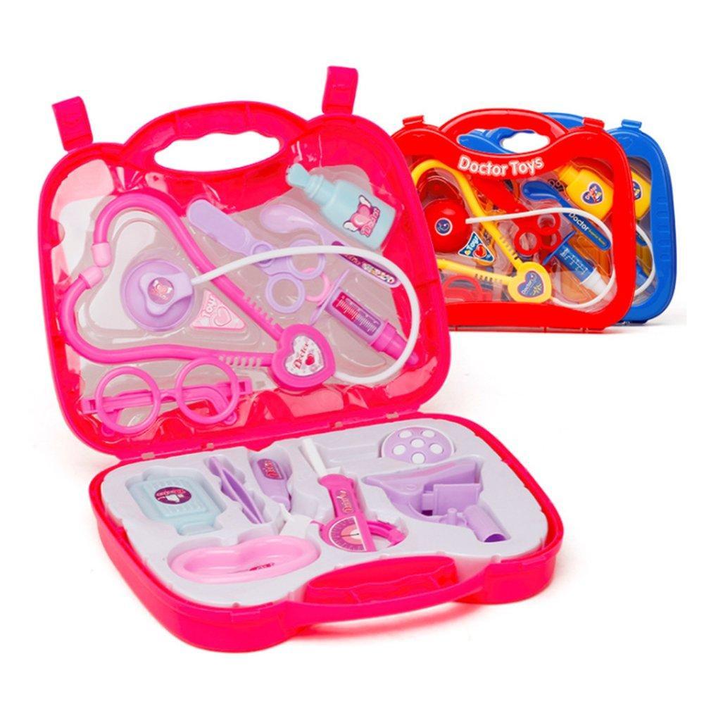 Kids Children Role Play Doctor Nurses Toy Medical Set Kit With Hard Carry Case-ebowsos