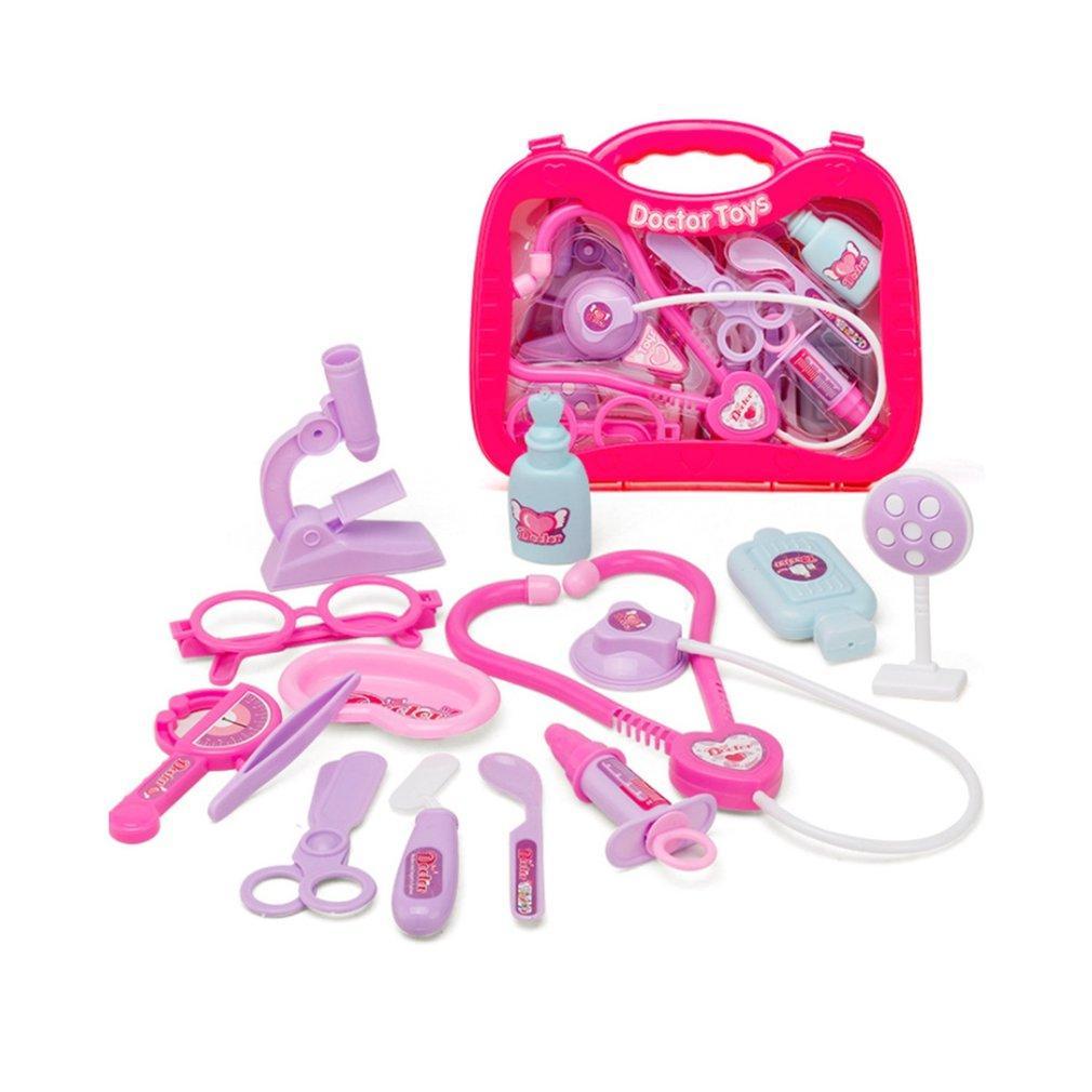 Kids Children Role Play Doctor Nurses Toy Medical Set Kit With Hard Carry Case-ebowsos