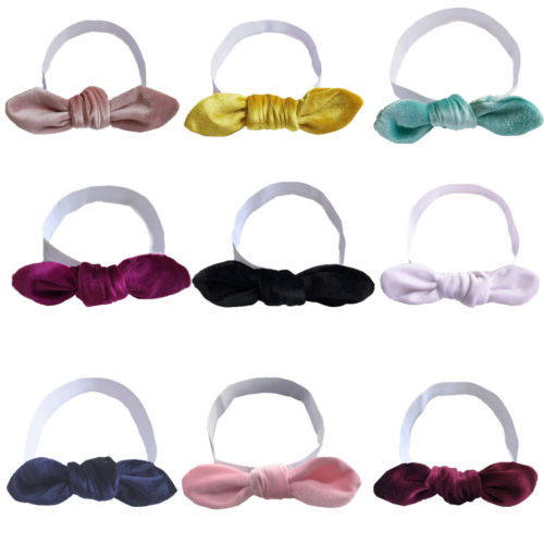 Kids Girl Baby Toddler Bow Headband Hair Band Accessories Headwear Head Wrap - ebowsos