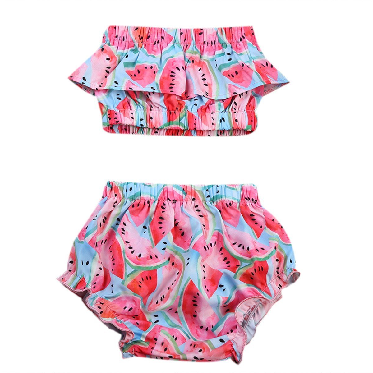 Kids Infant Baby Girls Watermelon Tops+Bottoms Briefs 2pcs Outfits Set Clothing - ebowsos