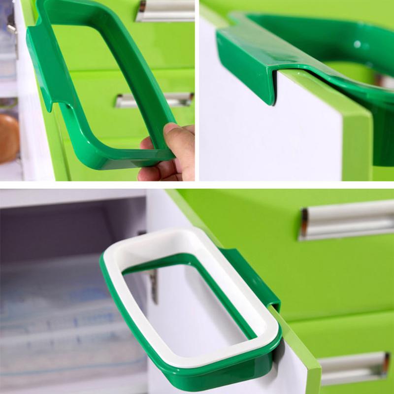 Kitchen Trash Can Holder For Garbage Bins Holder Bin Stand Hanging portable Cupboard Cabinet Tailgate Storage Shelf Organizers - ebowsos