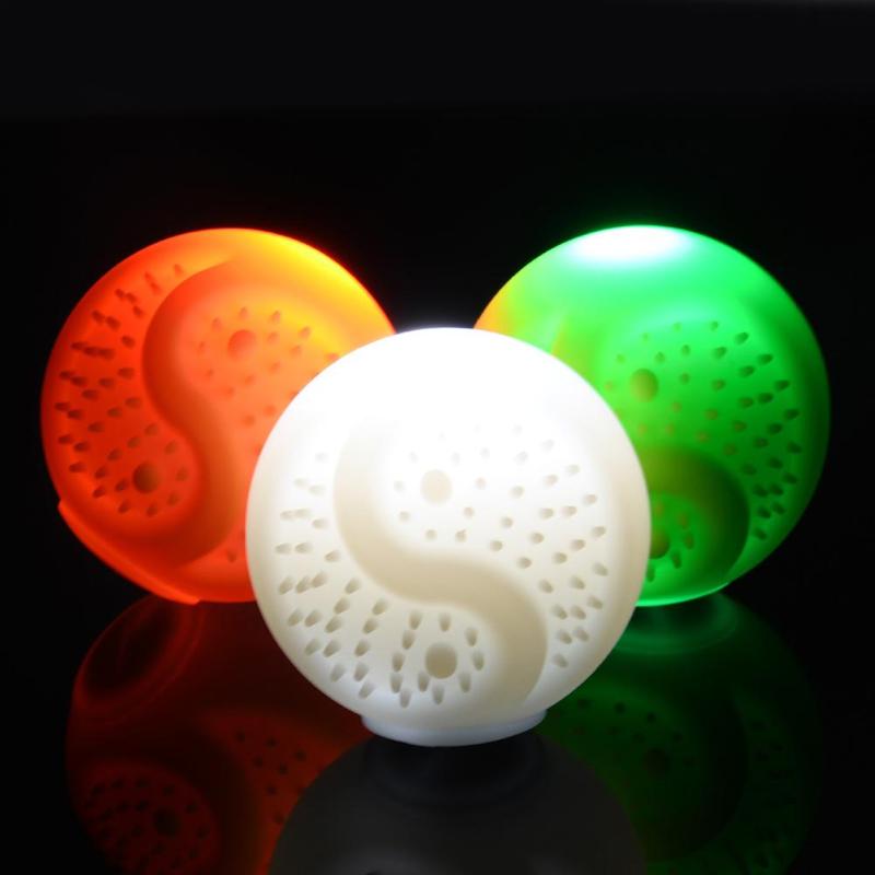 LED Glow Ball 2019 New Toy Durable Puppy Dog Bite Resistance USB Charge Pet Silicone Pet Supplies Orange Green White - ebowsos