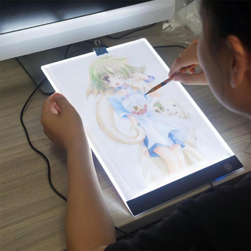 LED Graphic Tablet Writing Painting Light Box Tracing Board Copy Pads Digital Drawing Tablet Artcraft A4 Copy Table LED Board - ebowsos