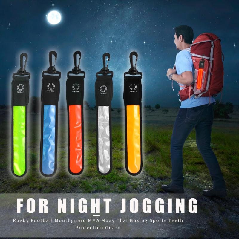 LED Luminous Arm Band Environmental Protection and Durability Luminous Flash Safety Wristband Belt for Night Jogging-ebowsos