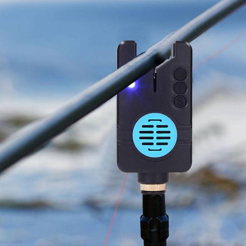 LEDs Wireless Electronic Fishing Bite Alarming Flash Indicator Sound Alert-ebowsos