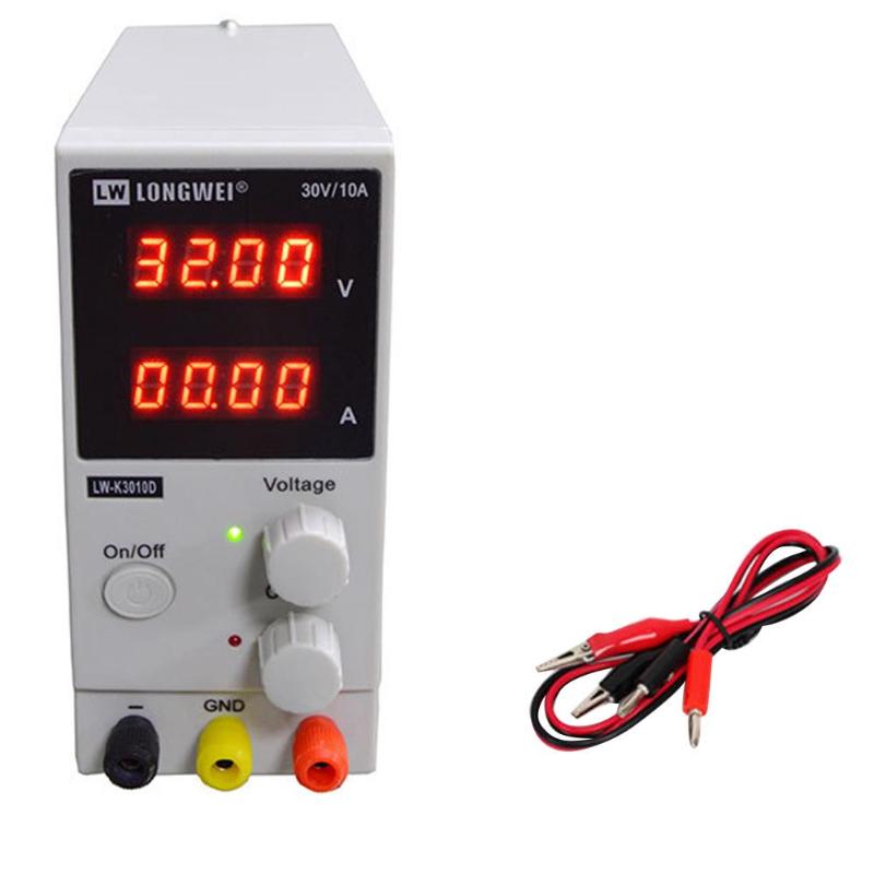 LW-K3010D 30V 10A Adjustable 4-bit Digital Test DC Switching Power Supply High-precision Digital Display Professional Tools - ebowsos