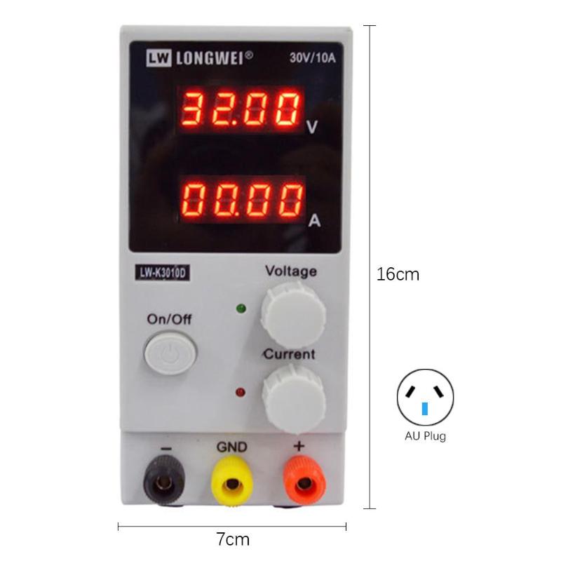 LW-K3010D 30V 10A Adjustable 4-bit Digital Test DC Switching Power Supply High-precision Digital Display Professional Tools - ebowsos