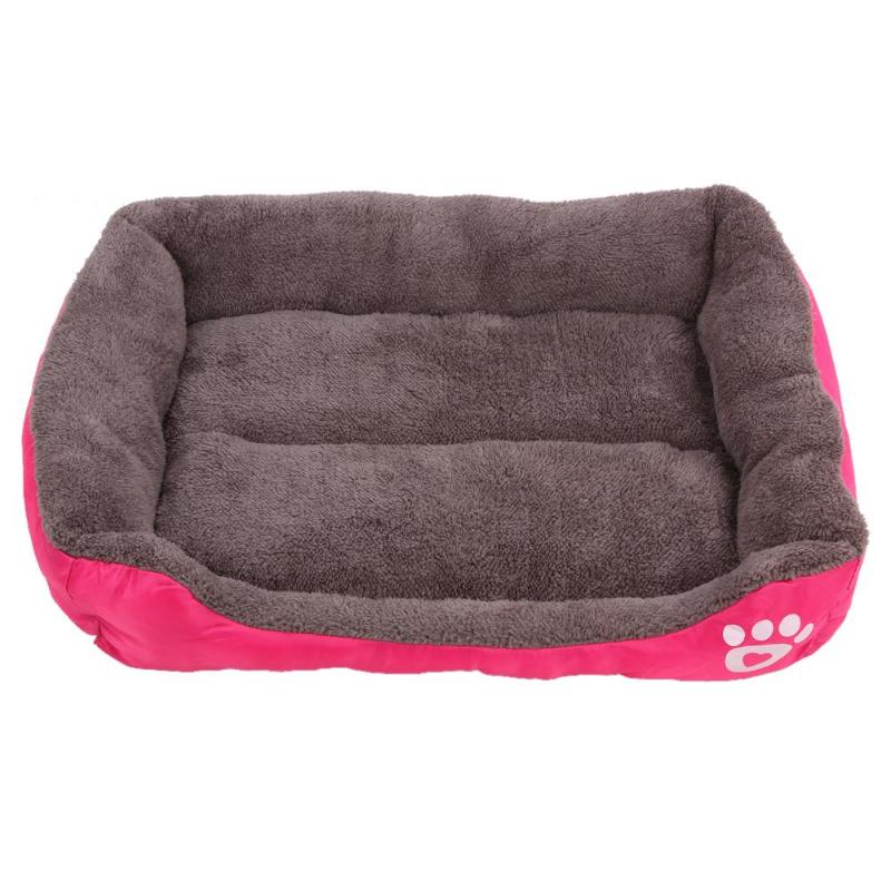 Large Square Pet Cat Warming Bed Cushion Puppy House Pet Soft Warm Kennel Dog Mat Blanket House - ebowsos