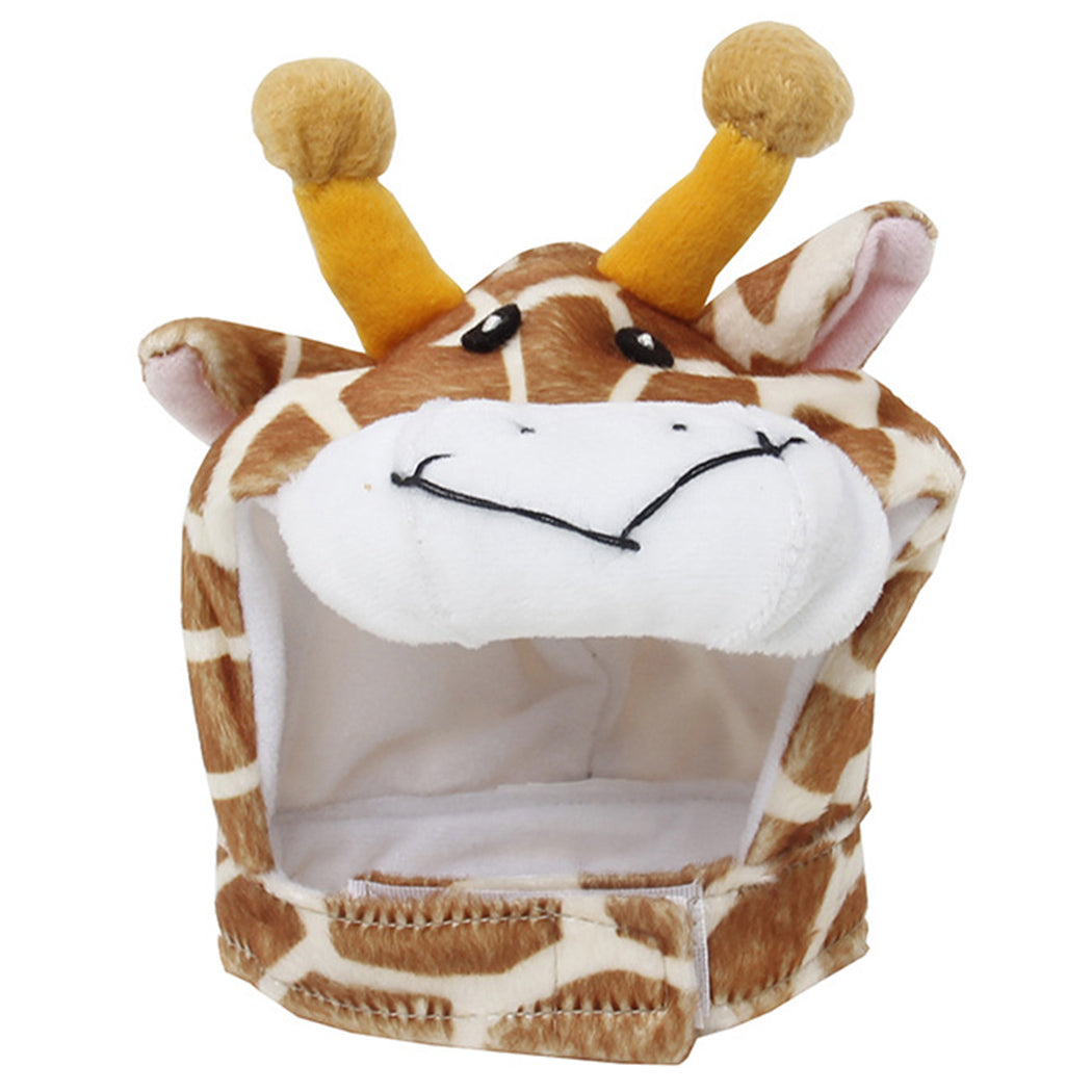 Fashion Cute Halloween Pet Hats Creative Plush Cartoon Giraffe Dog Winter Hat Cat Hat Clothing Accessories For Party-ebowsos