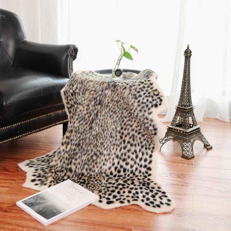 Leopard Cow Imitation Animal Carpet Mats Home Bedroom Carpets Rugs Decor - ebowsos