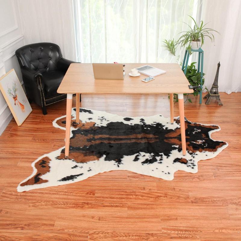 Leopard Cow Imitation Animal Carpet Mats Home Bedroom Carpets Rugs Decor - ebowsos