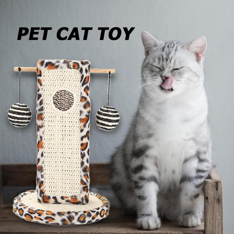 Leopard Print Cat Toy Sisal Wide Scope of Application Work Exquisite Cats Scratch Board Corrugated Paper Cat Tree Tower - ebowsos