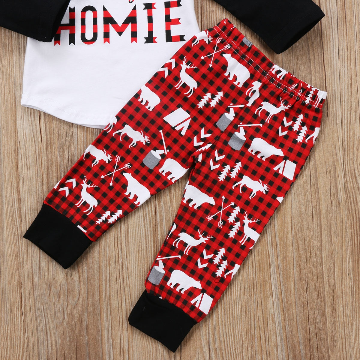 Letter Kids Baby Boy Girl Homie Clothes Set Cotton Long Sleeve T-shirt Tops Pants Leggings Outfits - ebowsos