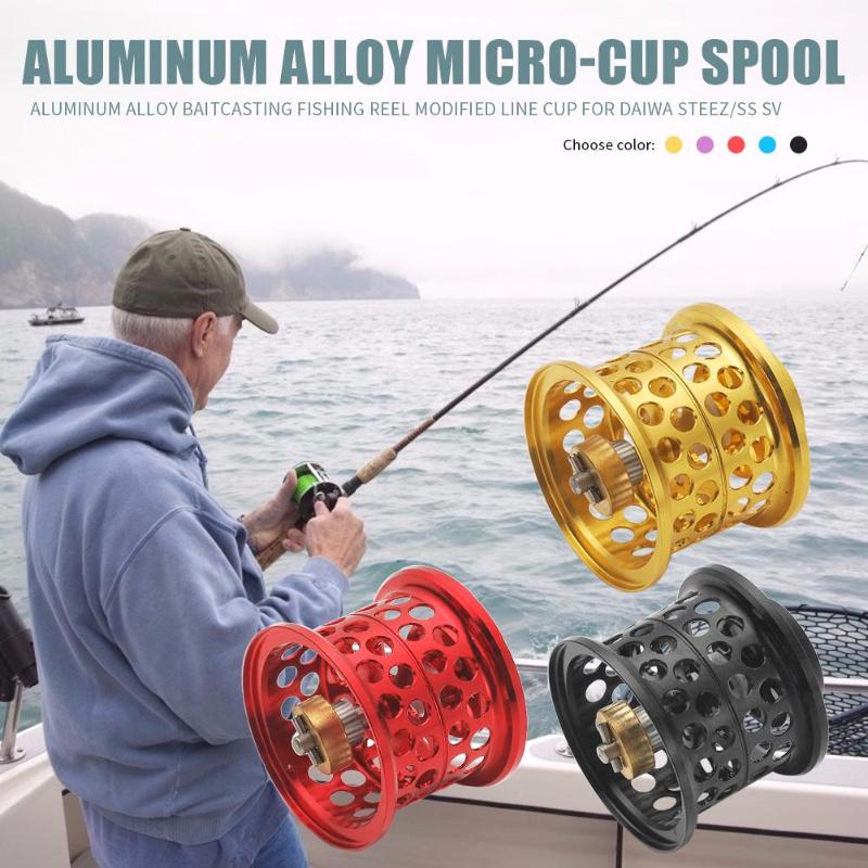 Line Cup Low Profile Casting Fishing Reel Modified Micro-cup Spool Durable Practical and Simple Portable for SS SV/T3-ebowsos