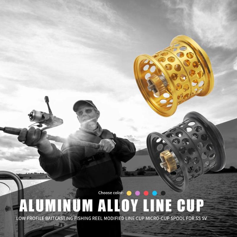 Line Cup Low Profile Casting Fishing Reel Modified Micro-cup Spool Durable Practical and Simple Portable for SS SV/T3-ebowsos