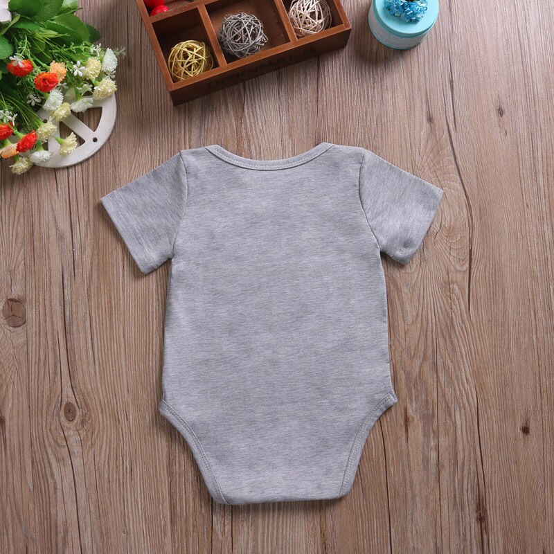 Lip print  Newborn Baby Girl Boy Jumpsuit Bodysuit Clothes Outfit Playsuit - ebowsos