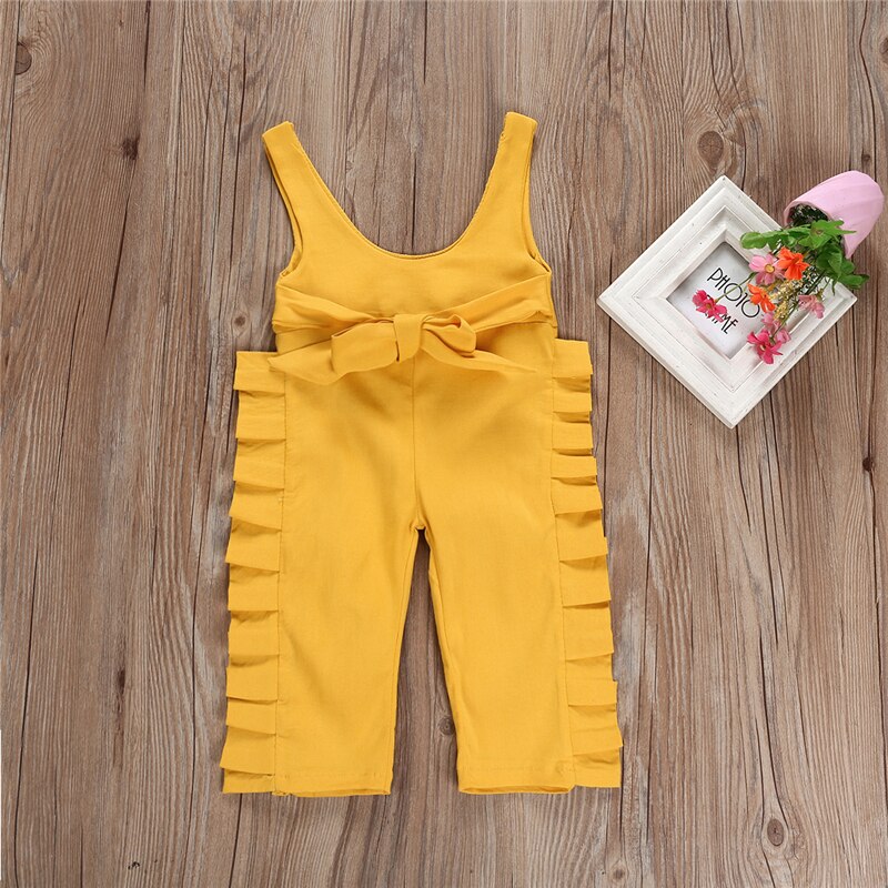 Lively Newborn Baby Girl Hole Bib Pants Overalls Rompers Jumpsuit Suspenders - ebowsos