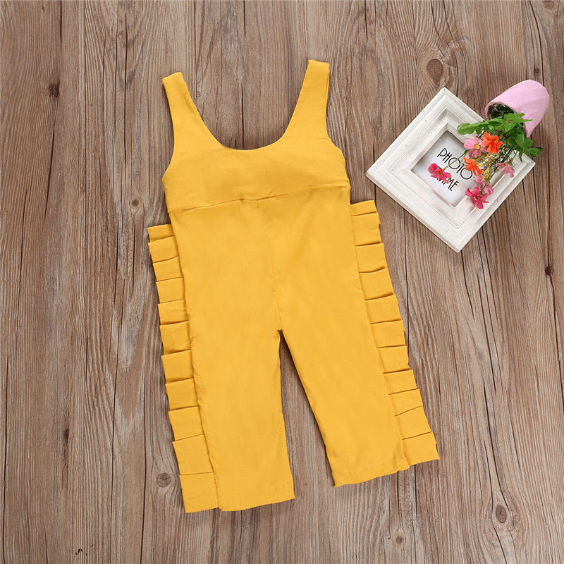 Lively Newborn Baby Girl Hole Bib Pants Overalls Rompers Jumpsuit Suspenders - ebowsos