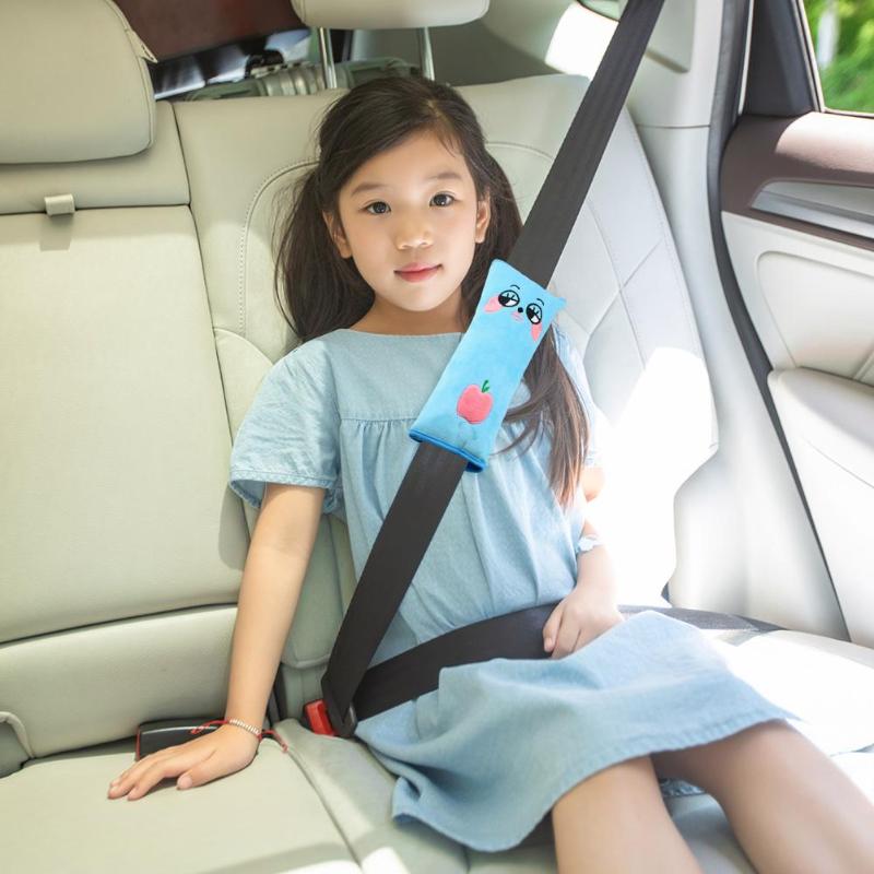 Lovely Cartoon Safety Seatbelt Car Children Baby Cover Protector Harness Shoulder Pad for Safety Children Carts Protector New - ebowsos