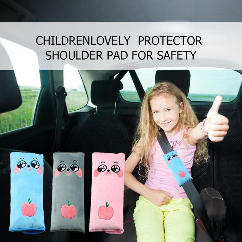 Lovely Cartoon Safety Seatbelt Car Children Baby Cover Protector Harness Shoulder Pad for Safety Children Carts Protector New - ebowsos