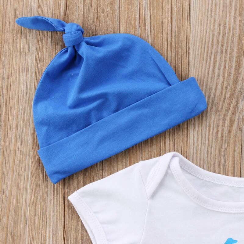 Lovely Dog Summer Children Clothing Cartoon Boys Girls Infant Toddler Newborn Headband Jumpsuit Bodysuit Outfits - ebowsos