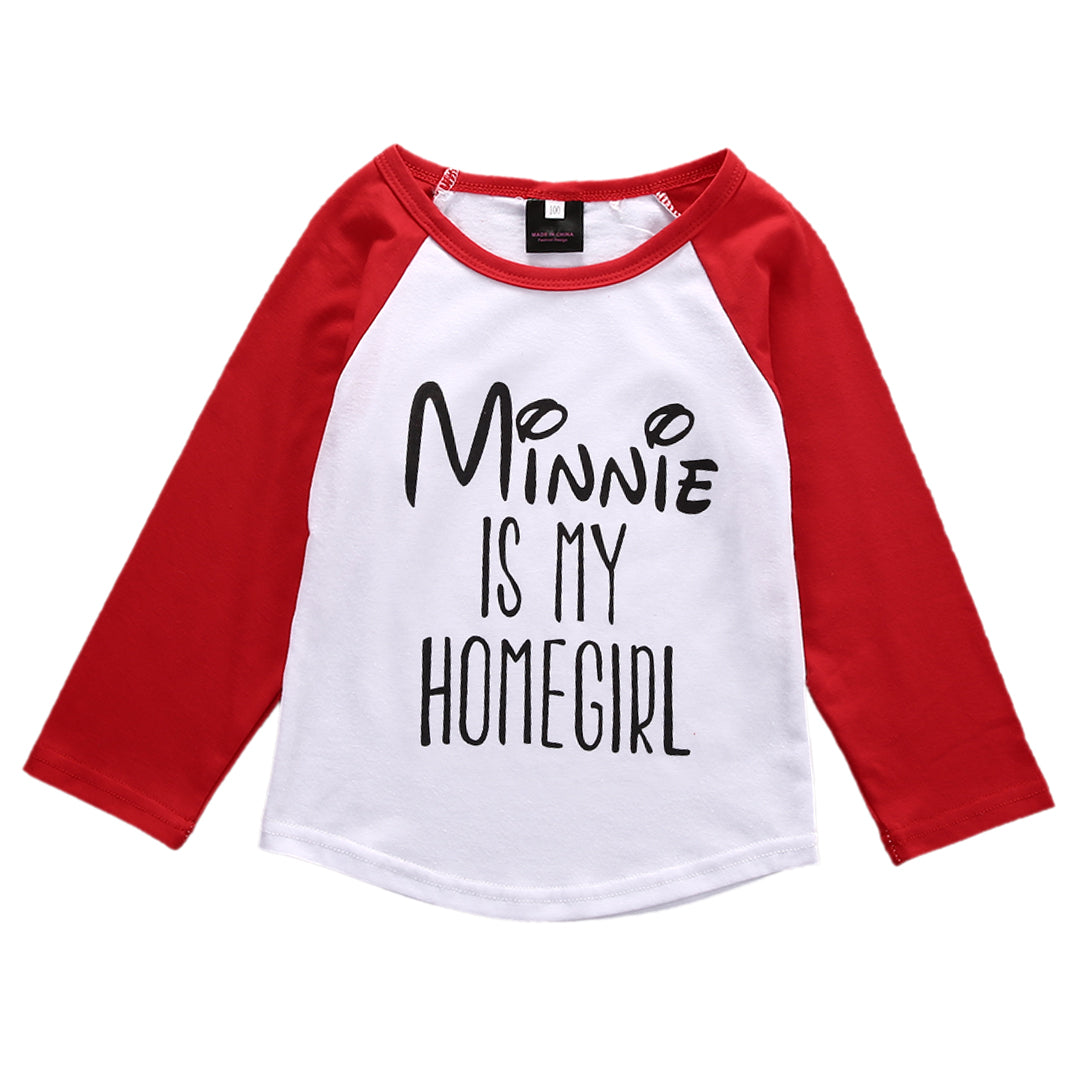 Lovely Kids Baby Girls Boys Long Sleeve T-shirt winter Tops o-neck Clothes 1-6Y - ebowsos