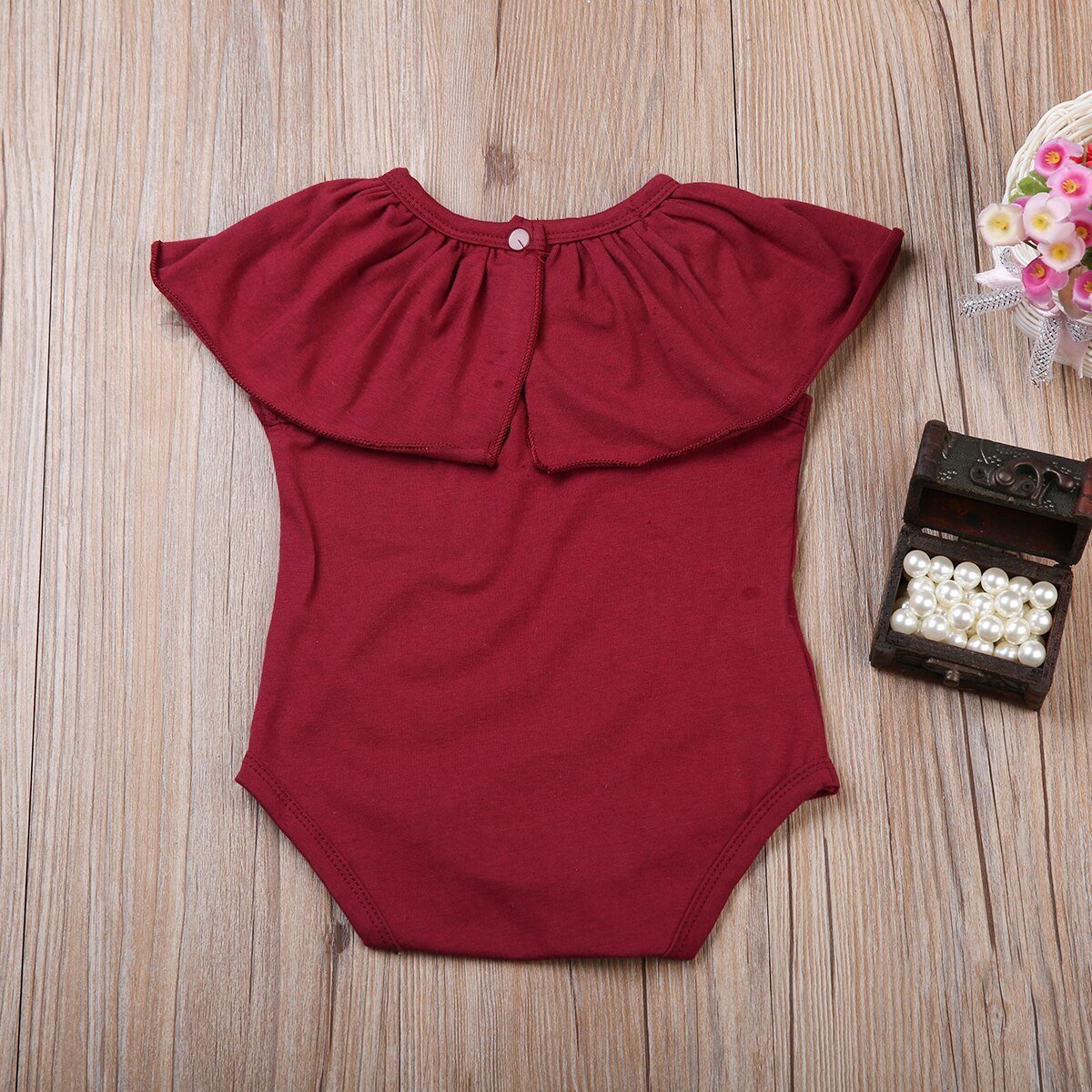 Lovely Newborn Baby Girls Cotton  Jumpsuit Bodysuit Clothes Outfits 0-2T - ebowsos