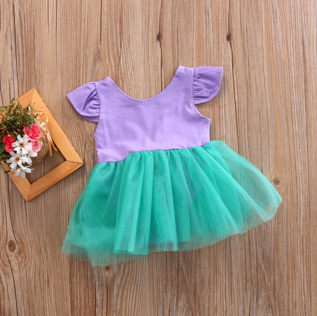 Lovely Newborn Baby Kids Girl Romper TuTu dress Princess Dresses Jumpsuit Outfit - ebowsos