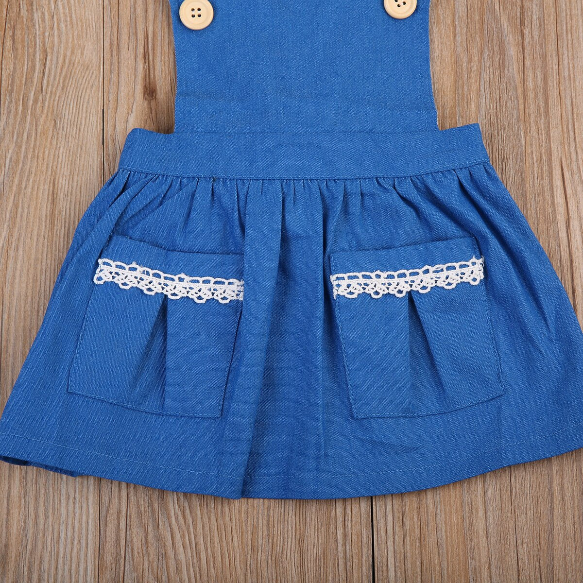 Lovely Toddler Kids Baby Girls Summer Denim Dress Princess Party Dresses Clothes - ebowsos