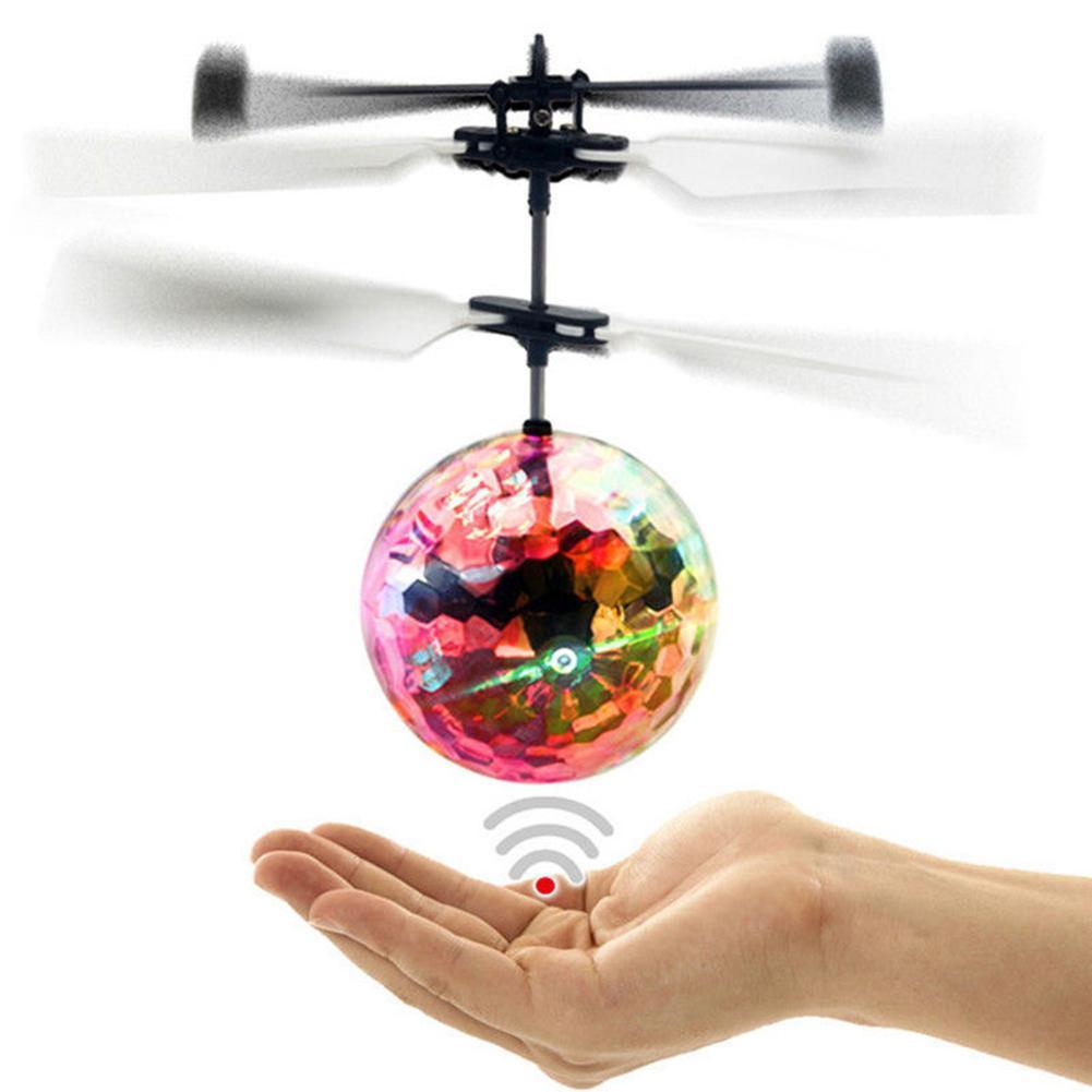 Luminous RC Flying Ball Toys Mini Flying Ball Hand Remote Control Helicopter Drone Infrared Induction Aircraft Toy For Kid-ebowsos