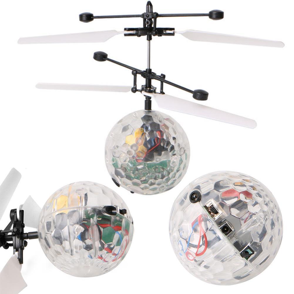 Luminous RC Flying Ball Toys Mini Flying Ball Hand Remote Control Helicopter Drone Infrared Induction Aircraft Toy For Kid-ebowsos