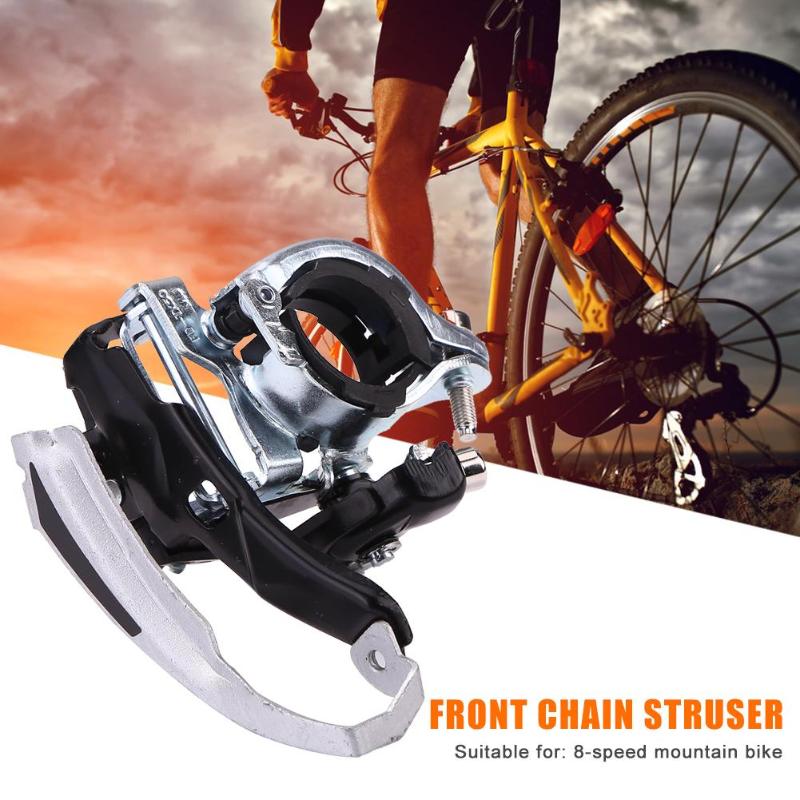 MTB Bicycle Front Derailleur for 8 Speed Change Bike Speed Shift Gear Parts Accessories Support 34.9/31.8mm Tooth Chain Wheel-ebowsos