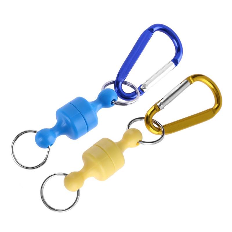 Magnetic Hanging Buckle Fishing Lure Aluminum Fishing Clasp Buckle Magnet Clasp Hanging Fishing Accessories Lure Tool-ebowsos