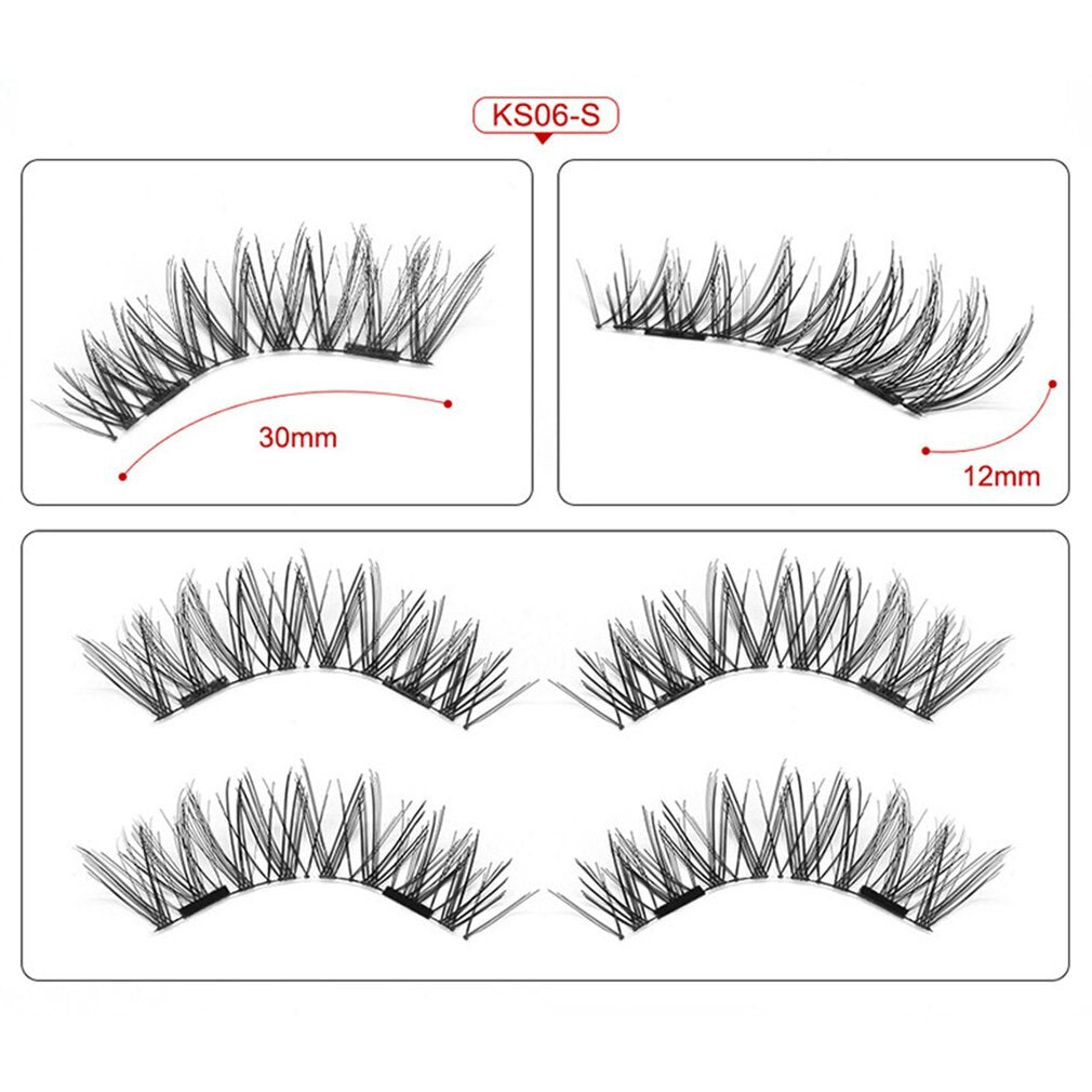 Magnetic Multilayer False Eyelashes Thick Natural Handmade Full Strip Lashes Style False Eyelashes for Gilr Beauty - ebowsos