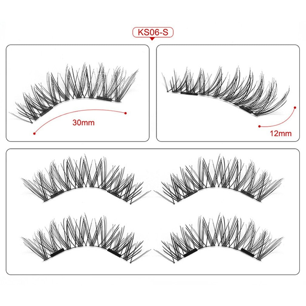 Magnetic Multilayer False Eyelashes Thick Natural Handmade Full Strip Lashes Style False Eyelashes for Gilr Beauty 2019 - ebowsos