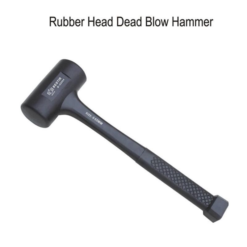 Manual Champagne Hammer Rubber Installation Double Face Soft Tap Hammer Tile Mallet Repair Tools Made of rubber softness - ebowsos