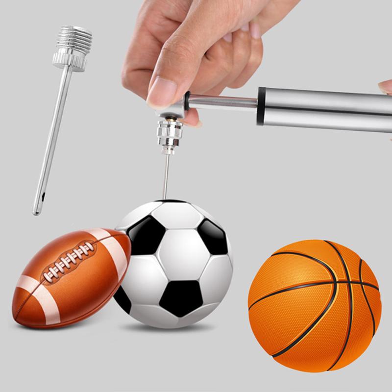 Manual Mini Bicycle Pump Portable Light Aluminum Alloy Bike Basketball Pump Air Pump Mountain Cycling Tire Gas Needle Inflator-ebowsos