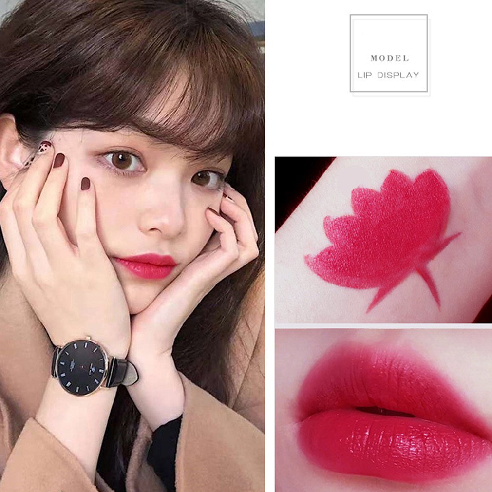 Marble Long-Lasting Moisturizing Matte Lipstick Moisturizing Non-Stick Cup Lip Gloss Beauty Products - ebowsos